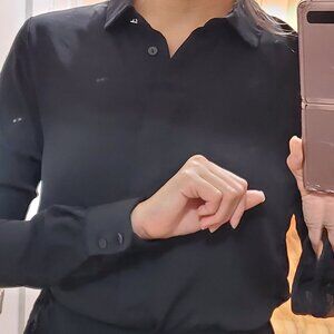 h&m black blouse sz 2